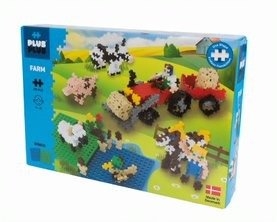 Plus-Plus, Mini Basic - 760 szt. - Na farmie oraz 2 podkładki GRATIS!
