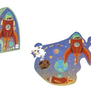 Scratch, Puzzle konturowe Rakieta i kosmos 60 elem.