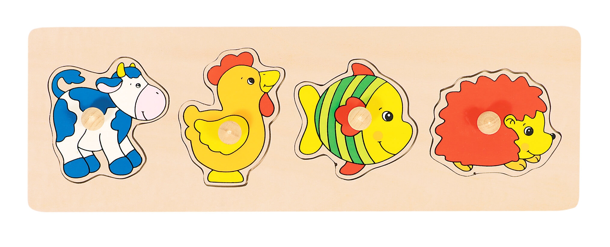 Puzzle krowa, kura