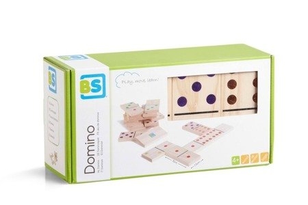 Drewniane kolorowe Domino XL